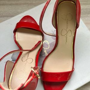 Jessica Simpson Red high heels in 2inches and size 7.5 medium